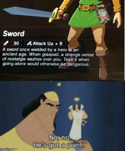 Sword | image tagged in no no hes got a point | made w/ Imgflip meme maker
