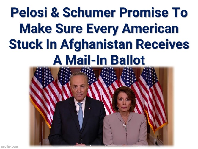 Democrats Promise Mail-In Ballot | image tagged in taliban,afghanistan,mail-in ballot,democrats,biden | made w/ Imgflip meme maker
