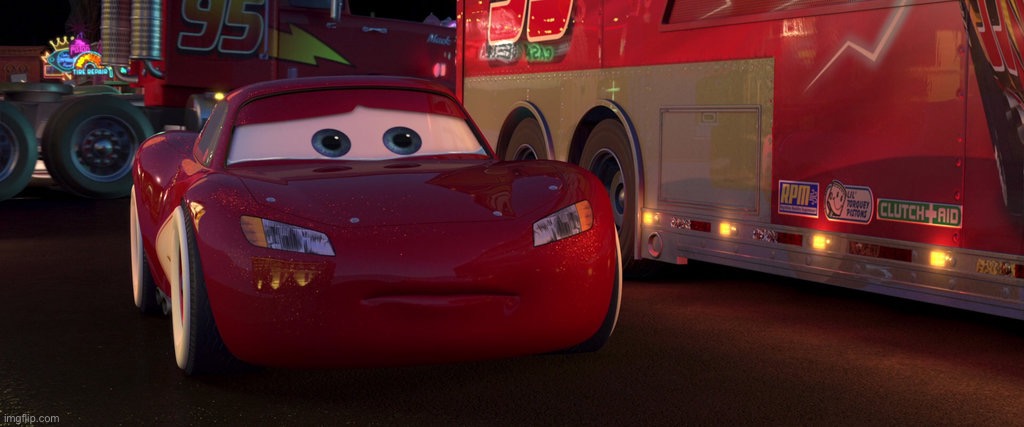sad lightning mcqueen | image tagged in sad lightning mcqueen | made w/ Imgflip meme maker