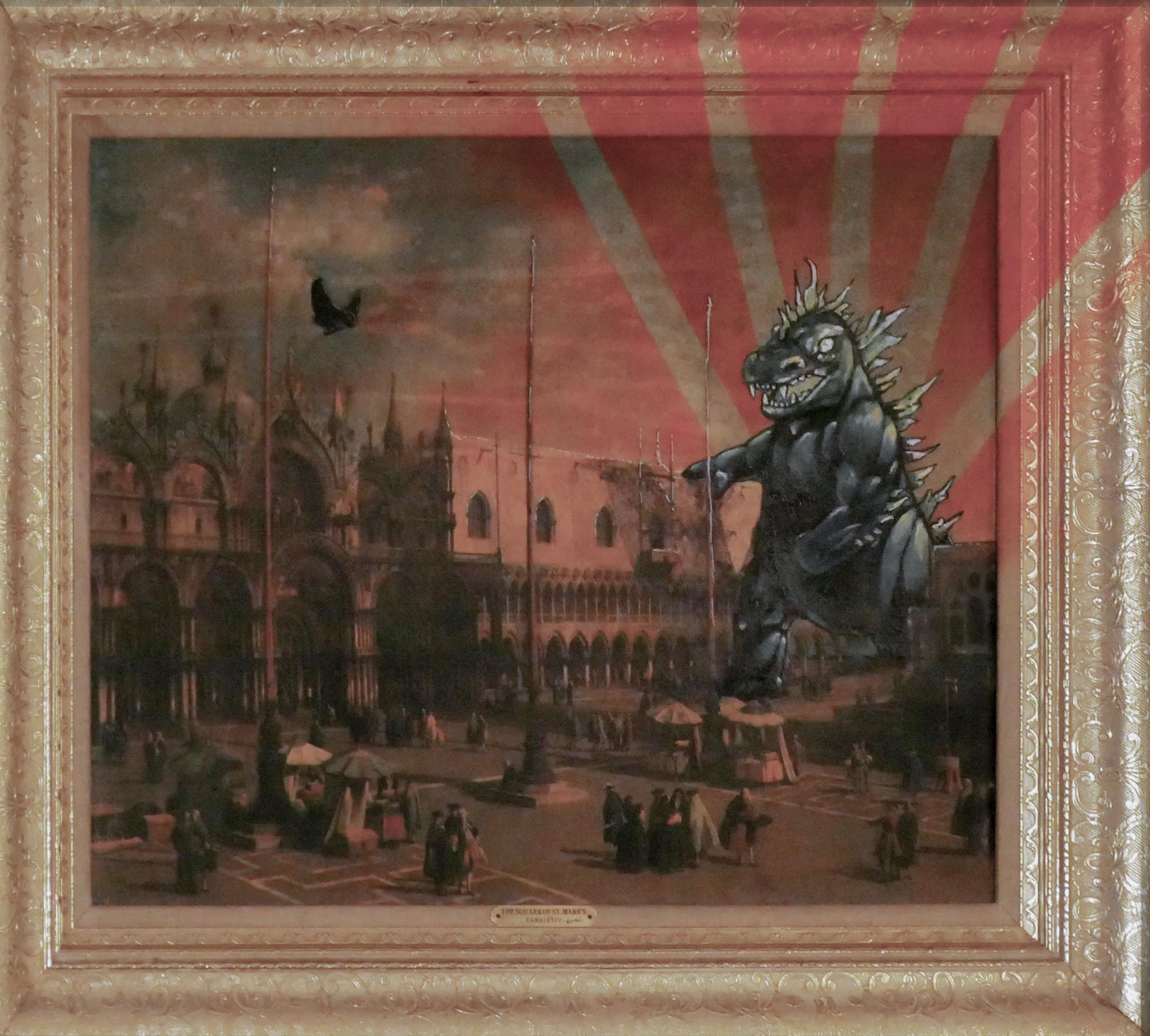 High Quality Godzilla painting Blank Meme Template