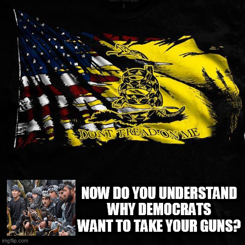 Keep & Bear Your Arms | NOW DO YOU UNDERSTAND WHY DEMOCRATS WANT TO TAKE YOUR GUNS? | image tagged in second amendment,2a,molon labe,militia,bidens saigon,to keep and bear arms | made w/ Imgflip meme maker