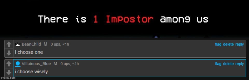 image tagged in 1 impostor | made w/ Imgflip meme maker