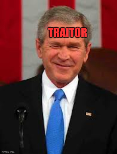 George Bush Meme | TRAITOR | image tagged in memes,george bush | made w/ Imgflip meme maker