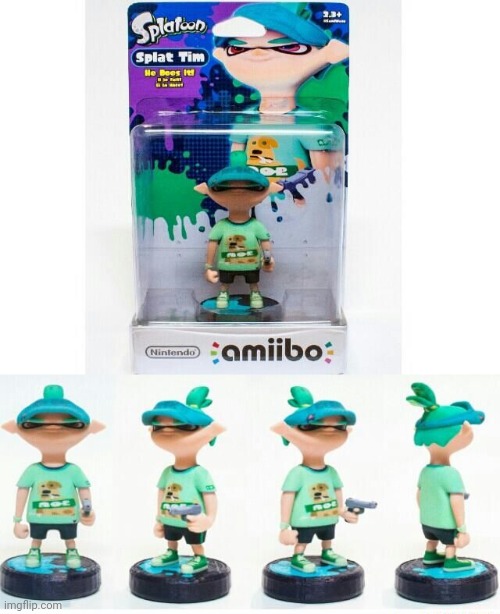 SplatTim amiibo | image tagged in splattim amiibo | made w/ Imgflip meme maker