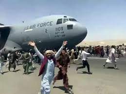 Afghanistan airport chaos Blank Meme Template