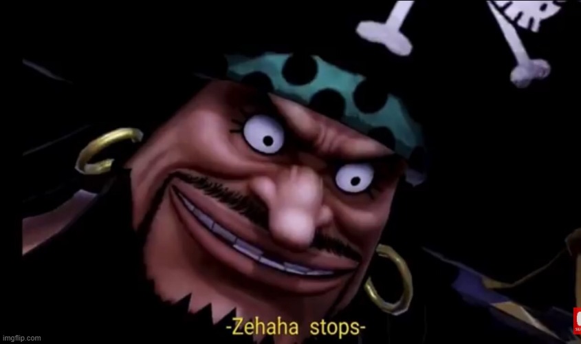 Zehaha stops | image tagged in one piece | made w/ Imgflip meme maker