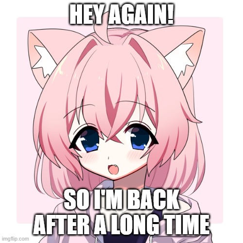 HEY AGAIN! SO I'M BACK AFTER A LONG TIME | made w/ Imgflip meme maker