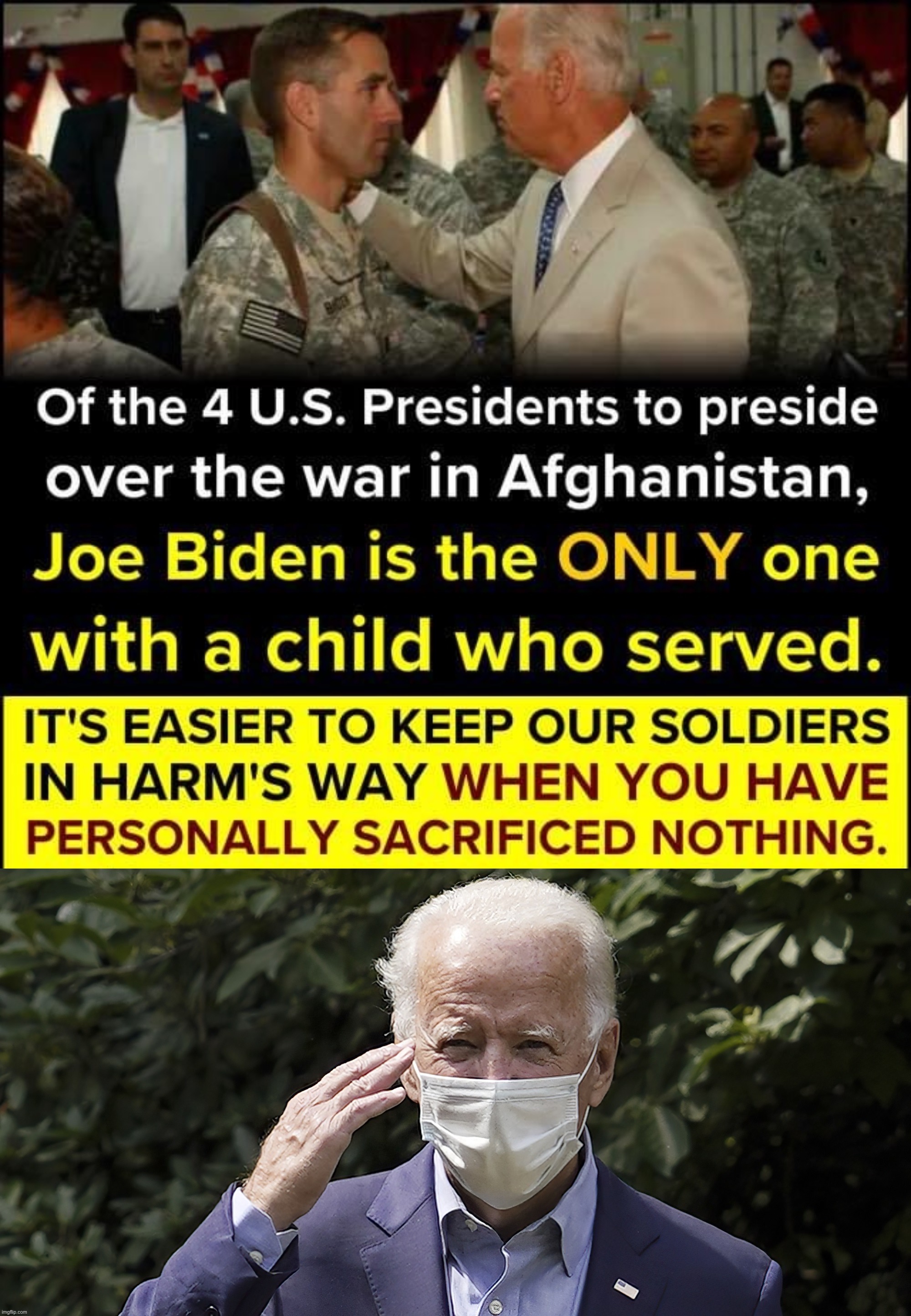 A salute to our vets. No one blames you for this. | image tagged in joe biden,biden | made w/ Imgflip meme maker