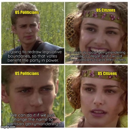 image tagged in anakin padme 4 panel,memes,politics | made w/ Imgflip meme maker
