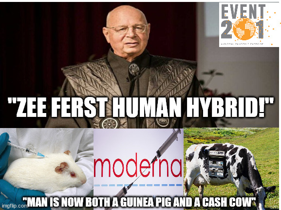 Event 2-0-fun! | "ZEE FERST HUMAN HYBRID!"; "MAN IS NOW BOTH A GUINEA PIG AND A CASH COW" | image tagged in if you don't get it then enjoy your dount | made w/ Imgflip meme maker