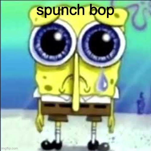 gn btw | spunch bop | image tagged in sad spongebob | made w/ Imgflip meme maker