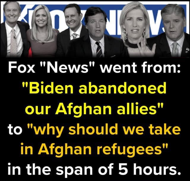 Fox News hypocrisy Afghanistan Blank Meme Template