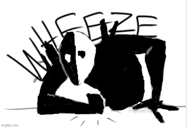 Nemesis wheezing | image tagged in nemesis wheezing | made w/ Imgflip meme maker