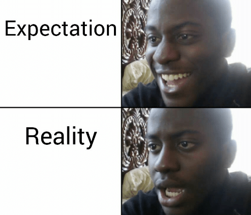 Expectation vs Reality Blank Meme Template