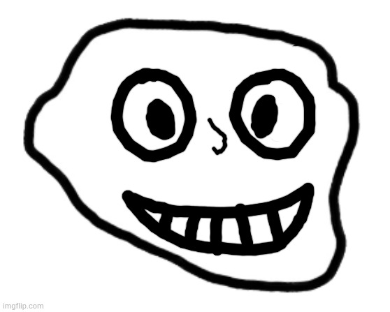 Trollface but with eteleD's face | image tagged in trollface pack bonus | made w/ Imgflip meme maker