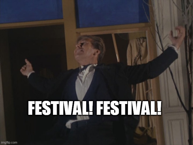 Fesival | FESTIVAL! FESTIVAL! | image tagged in star trek | made w/ Imgflip meme maker