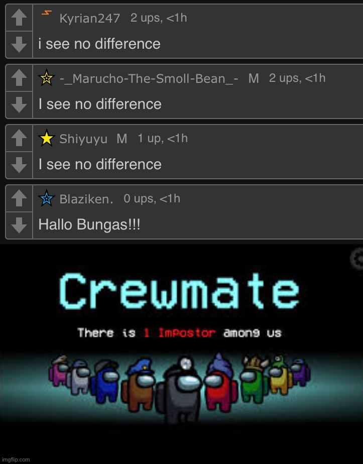 image tagged in there is 1 imposter among us | made w/ Imgflip meme maker