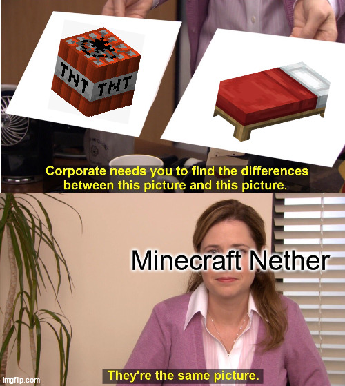 Minecraft Nether | Minecraft Nether | image tagged in memes,minecraft memes,funny memes | made w/ Imgflip meme maker