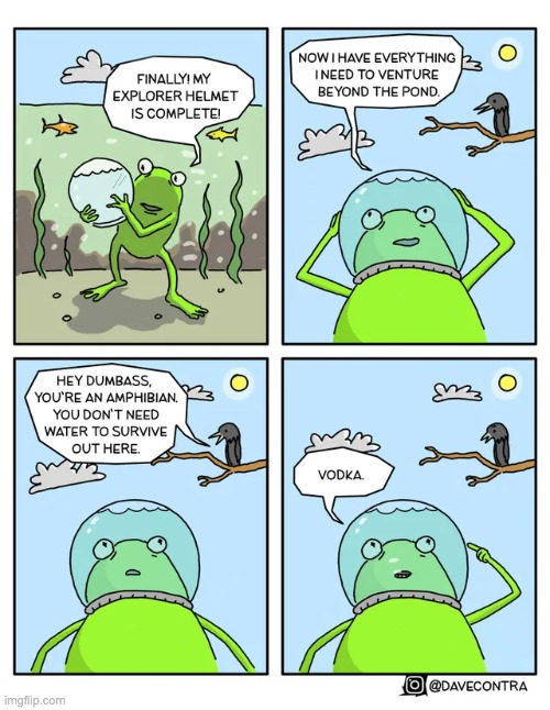 He needs it | image tagged in comics,unfunny | made w/ Imgflip meme maker