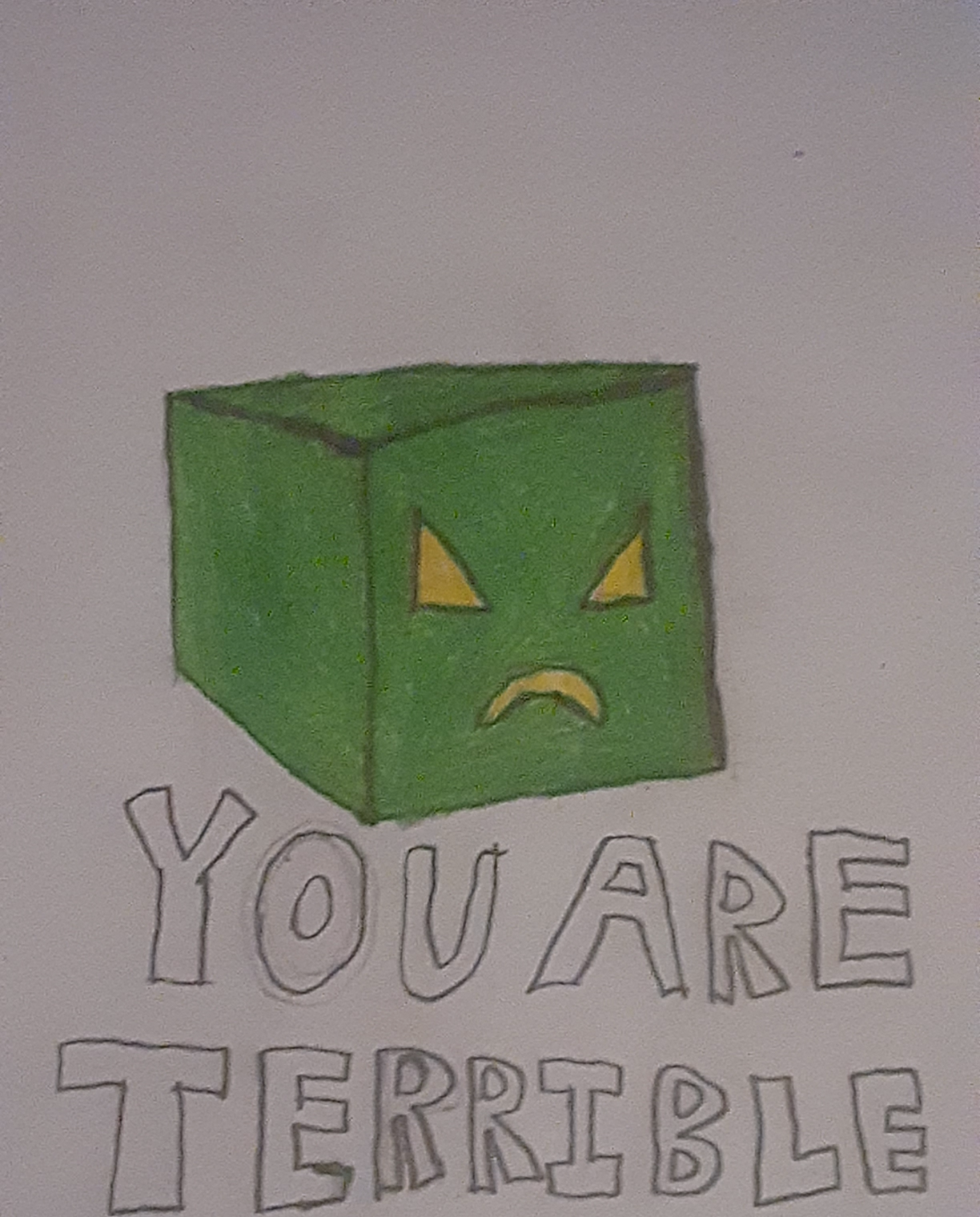 High Quality Cuben "you are terrible" Blank Meme Template