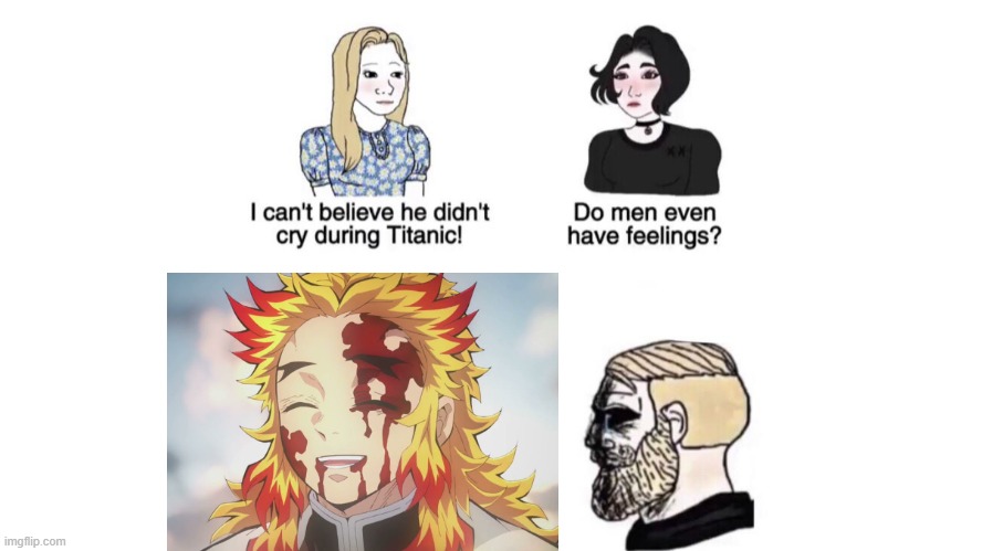 I even regret I put in the fun stream | image tagged in i cant believe he didnt cry during titanic,anime,manga,demon slayer | made w/ Imgflip meme maker