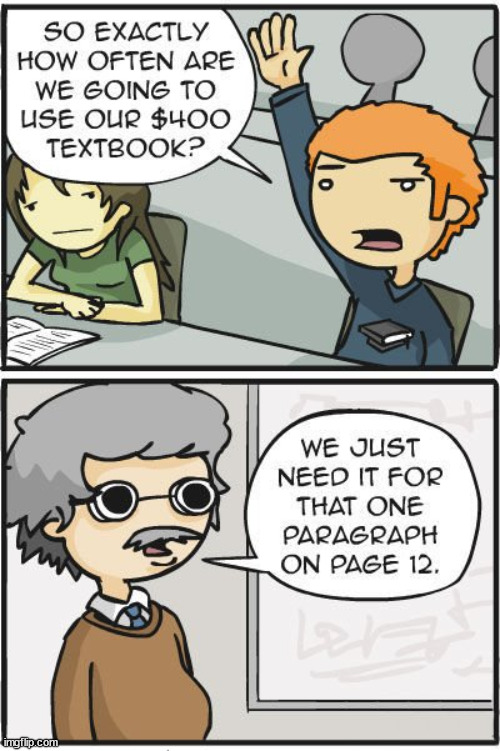 Everyone going back to College knows all about this. | image tagged in comics/cartoons | made w/ Imgflip meme maker