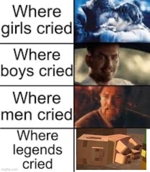 Rip Reuben... | image tagged in where legends cried,reuben,minecraft story mode,fat sad,why are you reading this | made w/ Imgflip meme maker