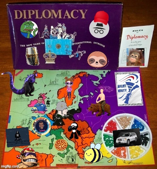 Diplomacy: The Game. Only on IMGFLIP_PRESIDENTS :) | image tagged in imgflip_presidents diplomacy,imgflip_presidents,diplomacy,the game,board game,meanwhile on imgflip | made w/ Imgflip meme maker