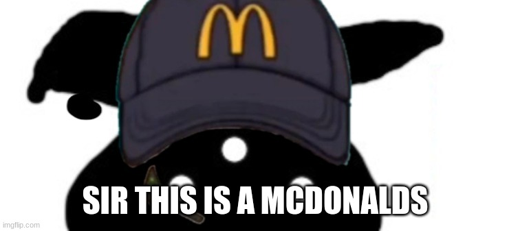 carlos but he's a mcdonalds employee | SIR THIS IS A MCDONALDS | image tagged in carlos but he's a mcdonalds employee | made w/ Imgflip meme maker