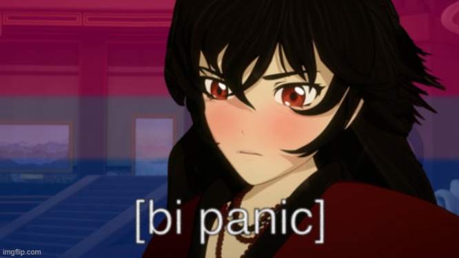 Bi Panic | image tagged in bi panic | made w/ Imgflip meme maker