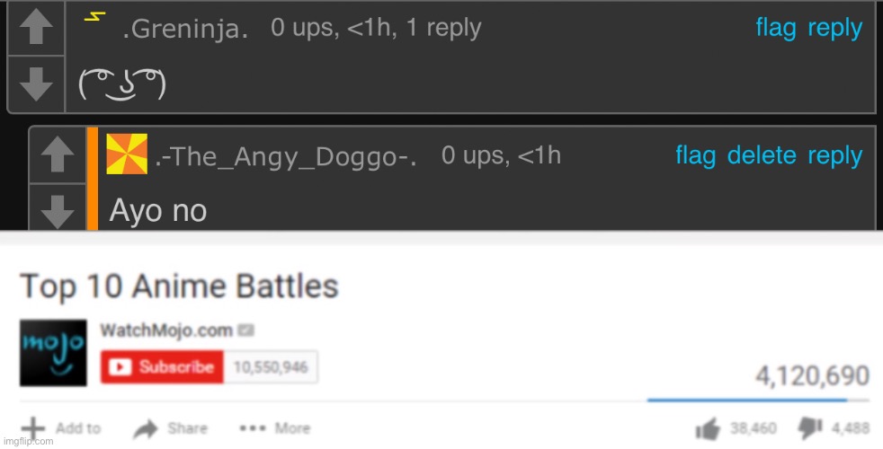 image tagged in top 10 anime battles | made w/ Imgflip meme maker