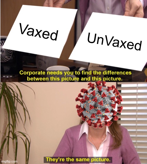 When it comes to being a carrier, the CDC says: | Vaxed; UnVaxed | image tagged in memes,they're the same picture,coronavirus,cdc | made w/ Imgflip meme maker
