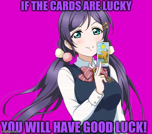IF THE CARDS ARE LUCKY YOU WILL HAVE GOOD LUCK! | made w/ Imgflip meme maker