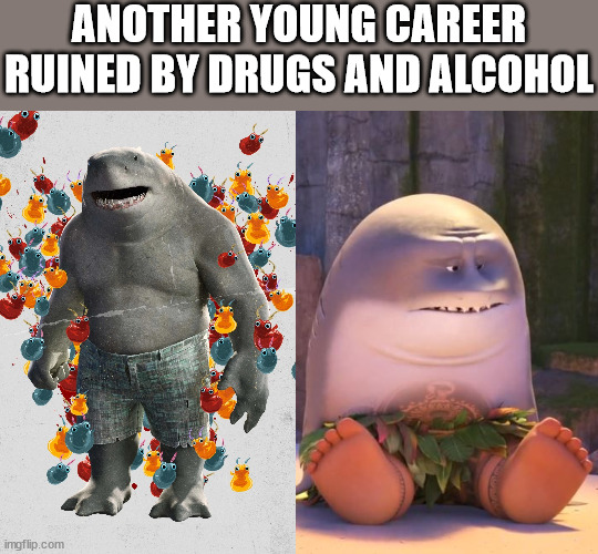 pog | ANOTHER YOUNG CAREER RUINED BY DRUGS AND ALCOHOL | image tagged in shark | made w/ Imgflip meme maker