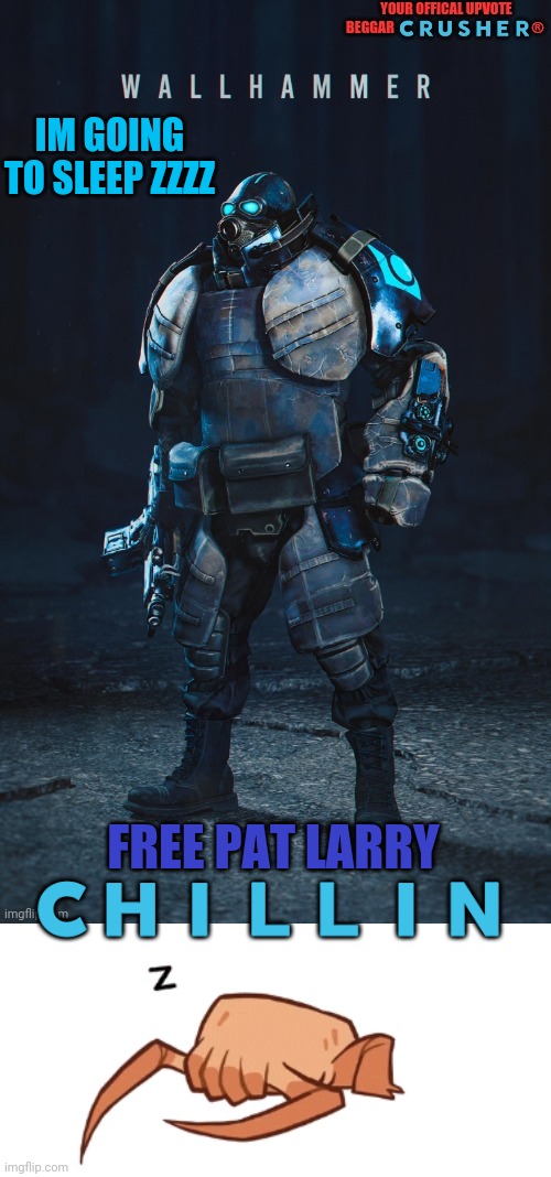 good night, *dies by hunger* | IM GOING TO SLEEP ZZZZ; FREE PAT LARRY 🇨‌🇭‌🇮‌🇱‌🇱‌🇮‌🇳‌ | image tagged in what | made w/ Imgflip meme maker
