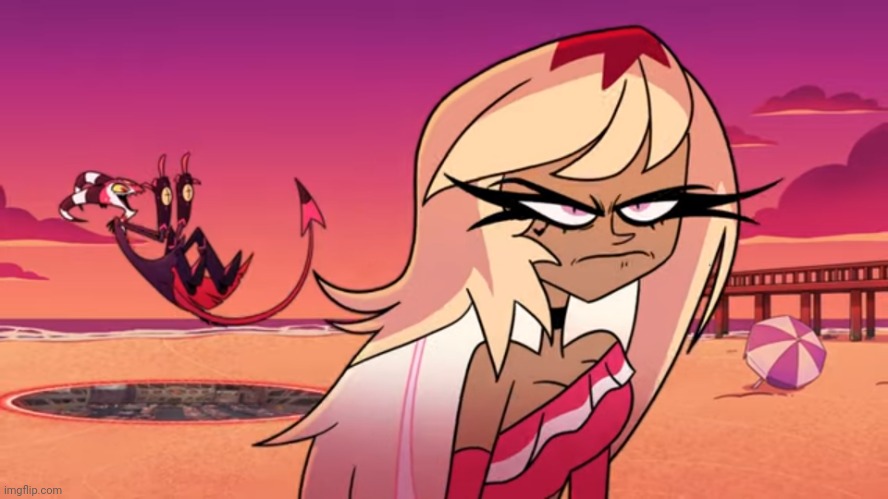 Blitzo flipping the bird | image tagged in blitzo flipping the bird | made w/ Imgflip meme maker