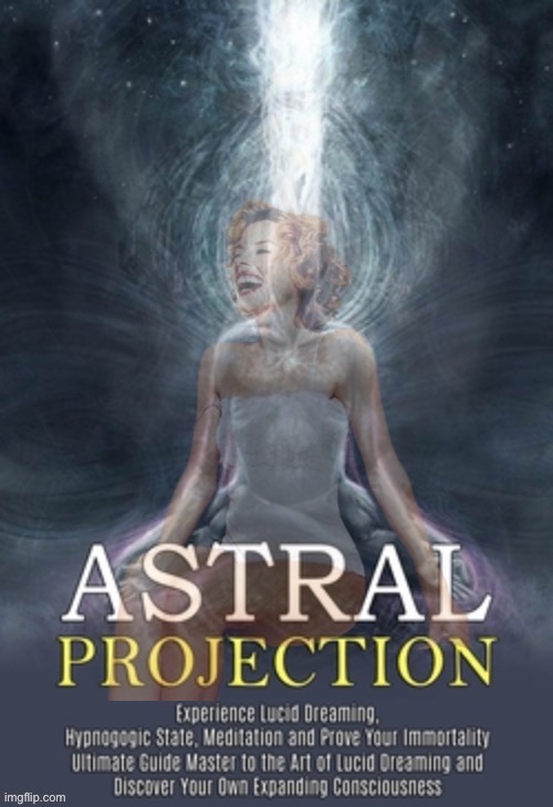 If you’re having trouble finding that perfect template, have you tried astral projection? [Results not guaranteed] | image tagged in kylie astral projection,astral projection | made w/ Imgflip meme maker