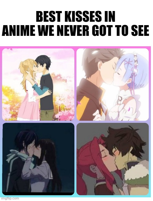 Most romantic french kiss in anime history - 9GAG