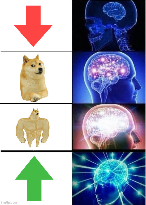 doge | image tagged in memes,expanding brain,silly | made w/ Imgflip meme maker