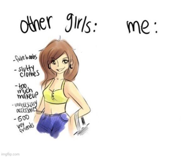 High Quality oThEr gIrlS Blank Meme Template