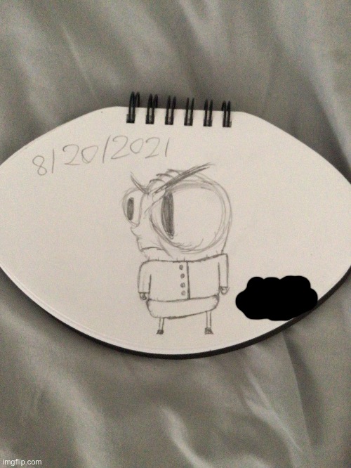Tried drawing in another art style and here’s how it turned out. (Scribbled out my real name) | made w/ Imgflip meme maker