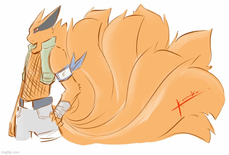 Kurama by ArcaneWind | image tagged in naruto,furry,pog,foxes | made w/ Imgflip meme maker