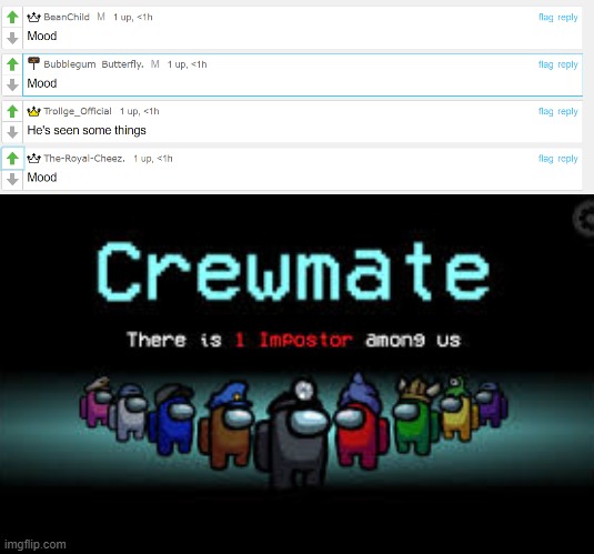 image tagged in there is 1 imposter among us | made w/ Imgflip meme maker