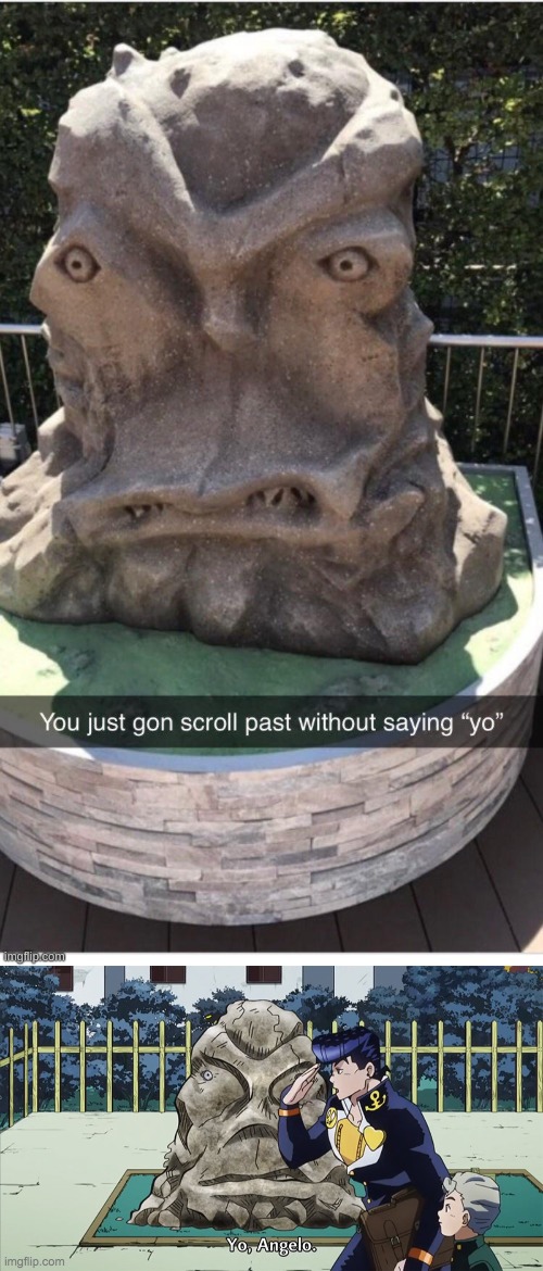 image tagged in angelo irl,yo angelo | made w/ Imgflip meme maker