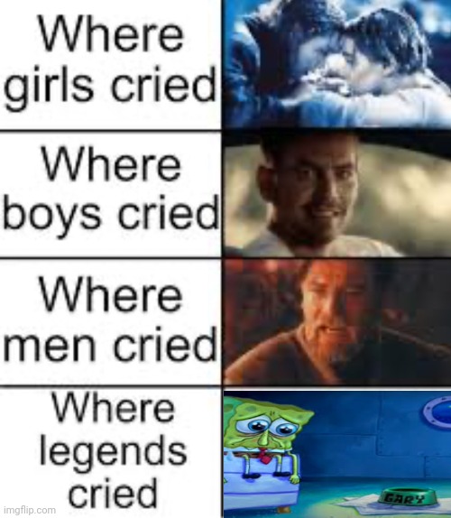 If you cried then you are a legend | image tagged in where legends cried | made w/ Imgflip meme maker