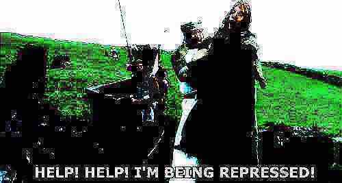 High Quality Help help I’m being repressed deep-fried Blank Meme Template