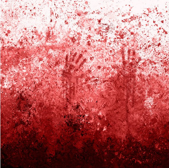 Blood Splatter on Wall Hands 568x567 Blank Meme Template