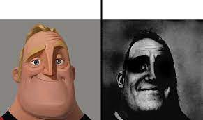 Normal and dark mr.incredibles Meme Generator - Imgflip