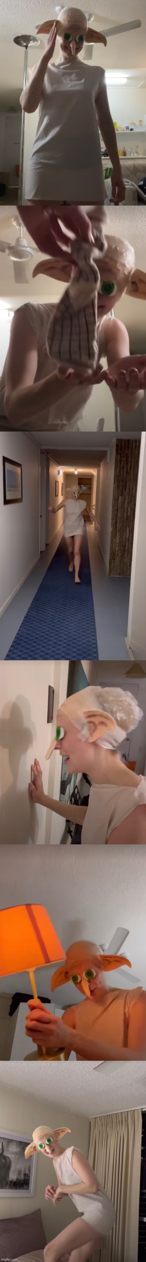 (last one i promise) cursed dobby cosplay | made w/ Imgflip meme maker