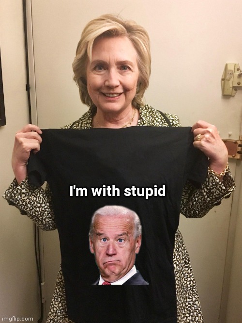 Never give up , never surrender | I'm with stupid | image tagged in hillary shirt,crying democrats,politicians suck,epic fail,presidency | made w/ Imgflip meme maker
